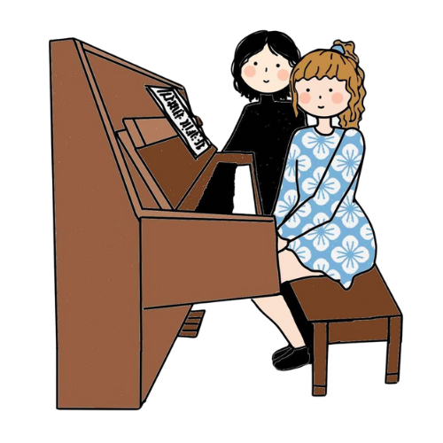 piano lessons illustration